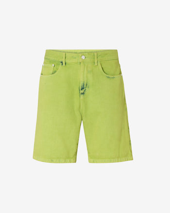 Bucket Bleached Bermuda | Men Trousers Lime | GCDS Spring/Summer 2023